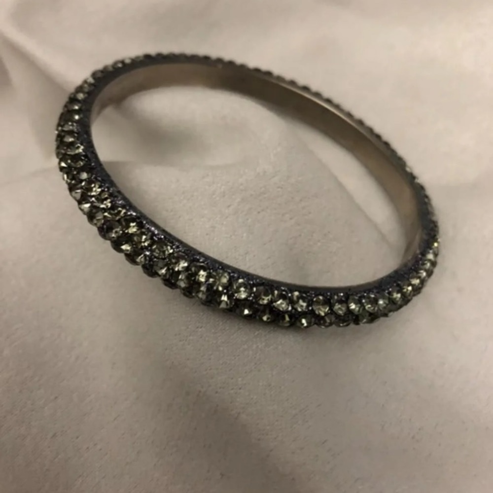Matching Black Crystal Bangle & Rhinestone Choker - Picture 7 of 10